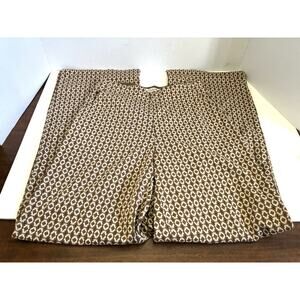 Max Studio Geo Print Wide-Leg Pants – Mid Rise, Full Length (Women’s XS)